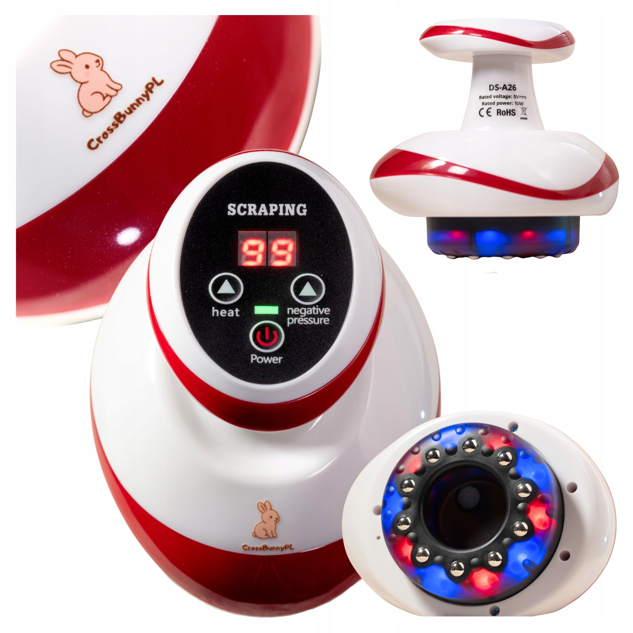 BUBBLE CHINESE ANTI-CELLULITE MASSAGER CrossBunnyPL FOR VACUUM CELLULITE