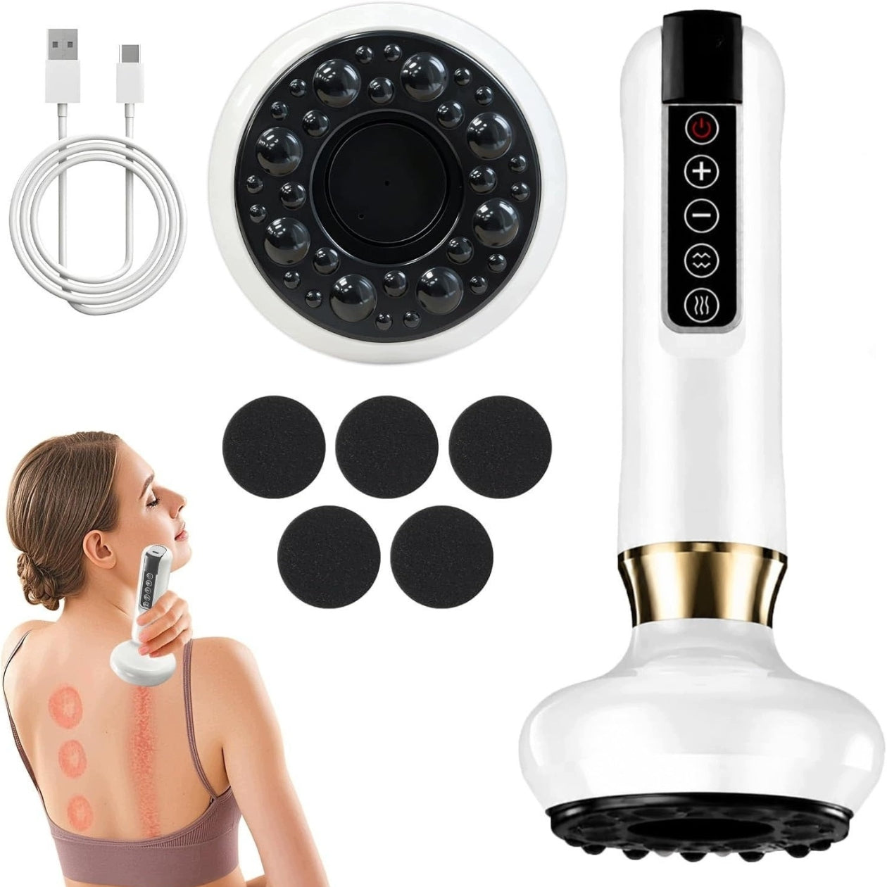 BUBBLE CHINESE ELECTRIC BODY MASSAGE ANTI-Cellulite HEATED MASSAGER Medical device no