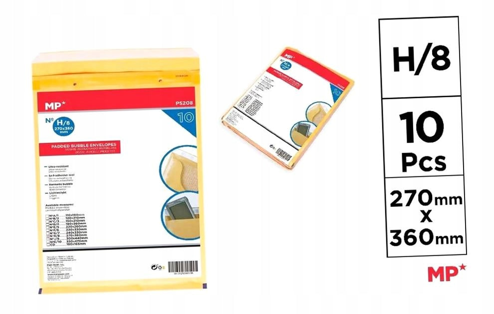 BUBBLE ENVELOPE 270X360MM (10PCS)