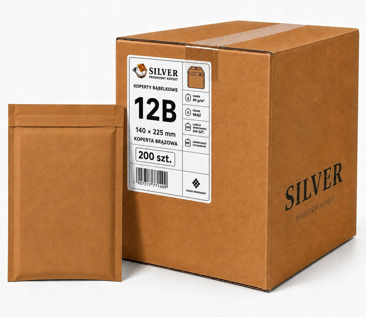 BUBBLE ENVELOPES, AIR 12B B12 - 200 pcs.- STRONG STRONG