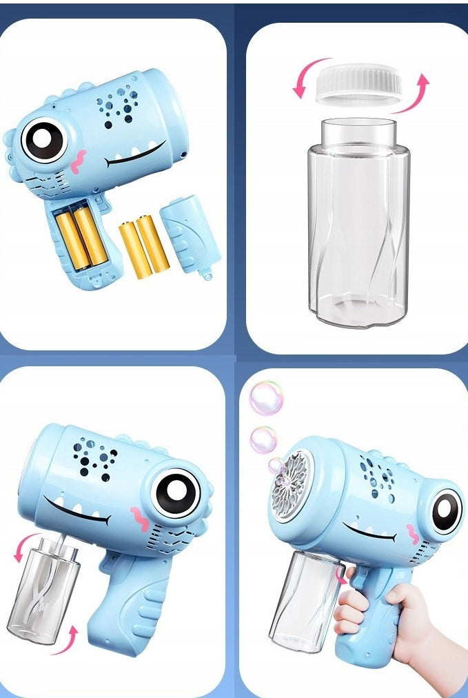 BUBBLE GUN AUTOMATIC NO MESS COLOR CHOICE Packaging status original