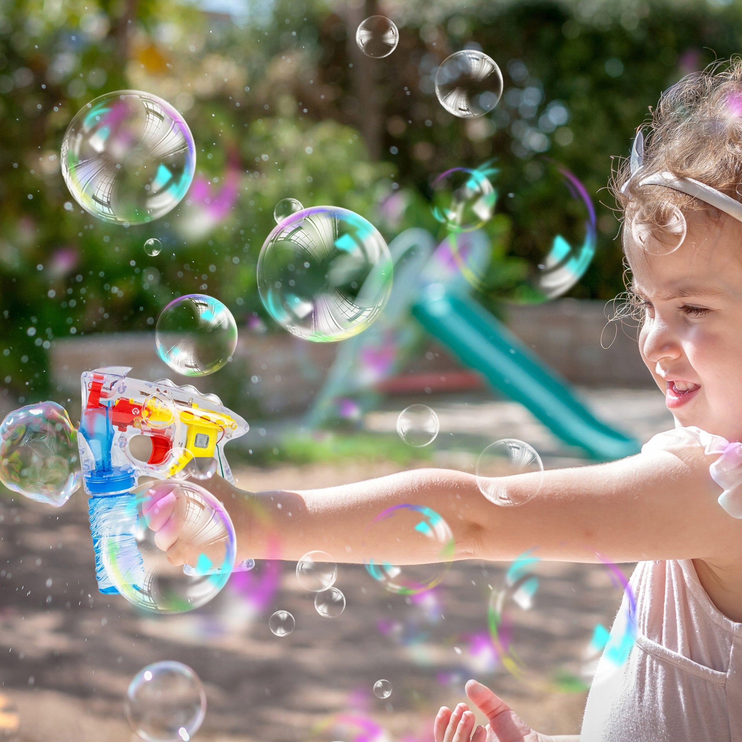 BUBBLE GUN SOAP BUBBLE MACHINE AUTOMATIC ILLUMINATED Brand no brand