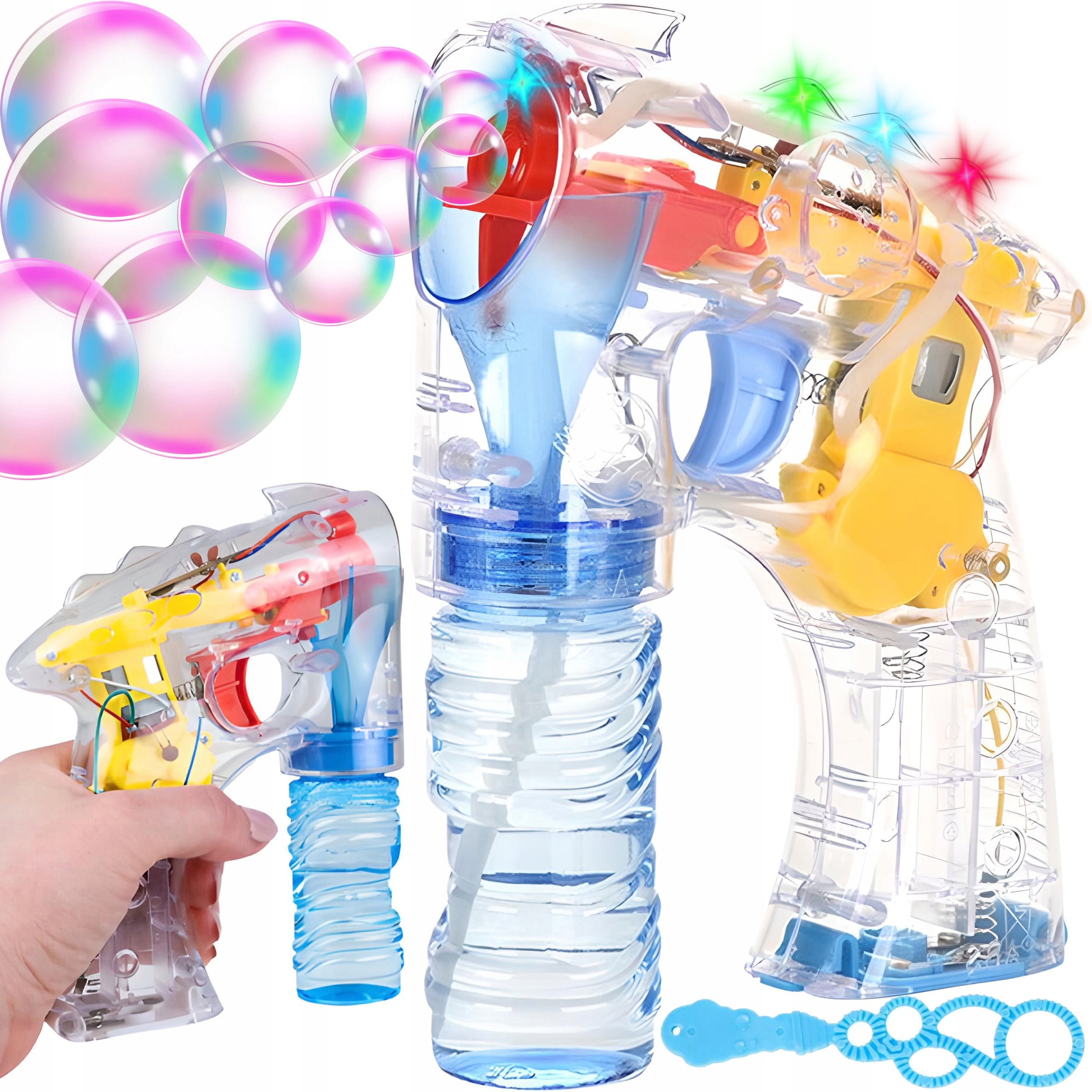 BUBBLE GUN SOAP BUBBLE MACHINE AUTOMATIC ILLUMINATED