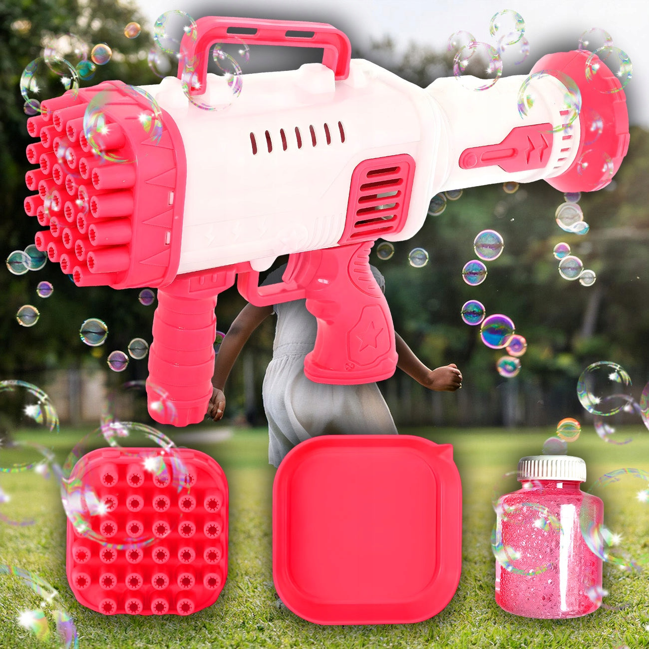 BUBBLE GUN SOAP BUBBLE MACHINE BUBBLE GENERATOR FOR KIDS Brand MAXSELL