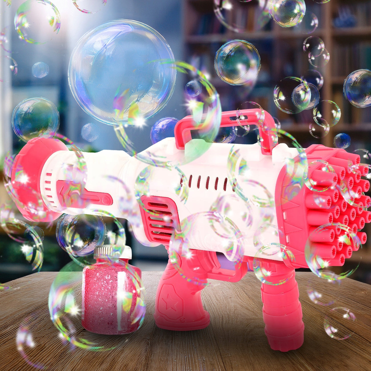 BUBBLE GUN SOAP BUBBLE MACHINE BUBBLE GENERATOR FOR KIDS Packaging status original