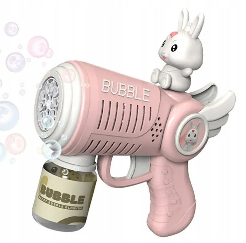 BUBBLE GUN SOAP LED LIGHT PINK CUTE RABBIT BABY DAY Brand Tweet