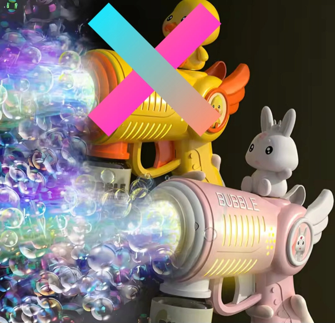 BUBBLE GUN SOAP LED LIGHT PINK CUTE RABBIT BABY DAY Manufacturer code PISTOLET BAŃKI MYDLANE RÓŻOWE