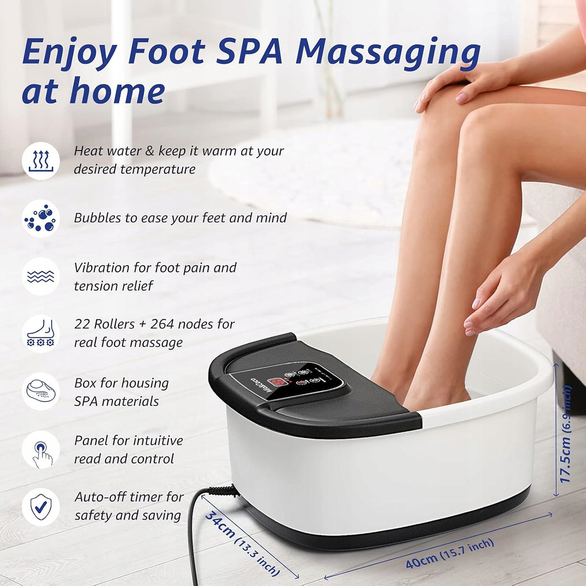 BUBBLE HEATED SPA FOOT MASSAGER 264 KNOTS Manufacturer code 5905264960990
