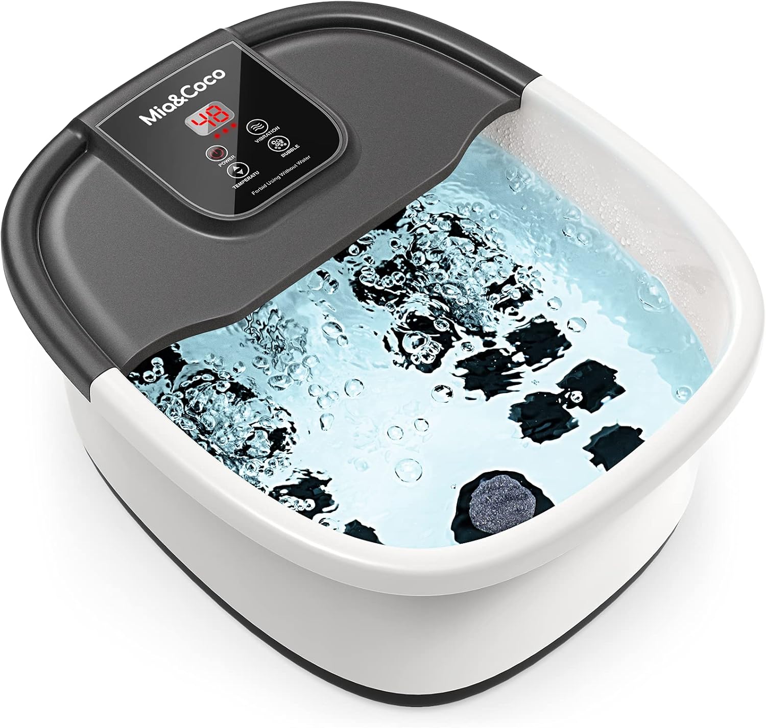 BUBBLE HEATED SPA FOOT MASSAGER 264 KNOTS Packaging status original