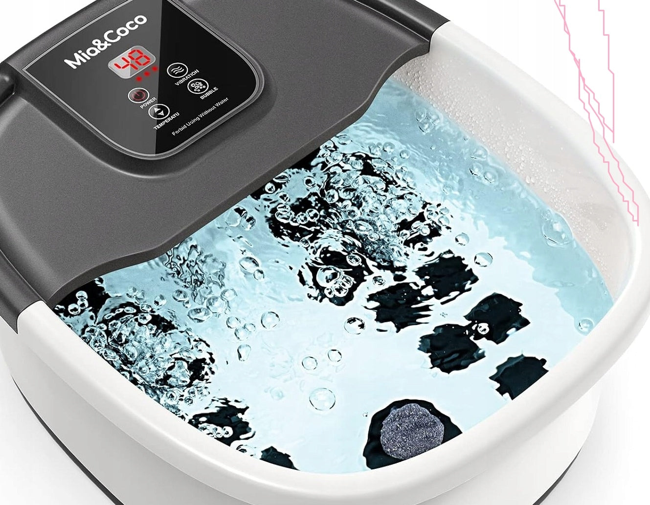 BUBBLE HEATED SPA FOOT MASSAGER 264 KNOTS