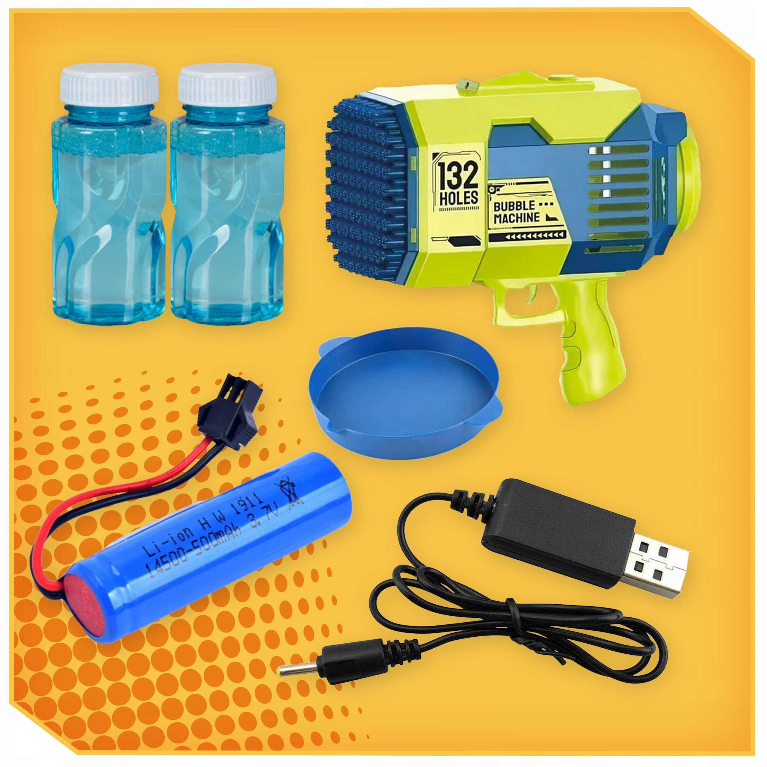 BUBBLE MACHINE SOAP BUBBLE GUN LED BATTERY 3IN1 LARGE SET Brand Lewer
