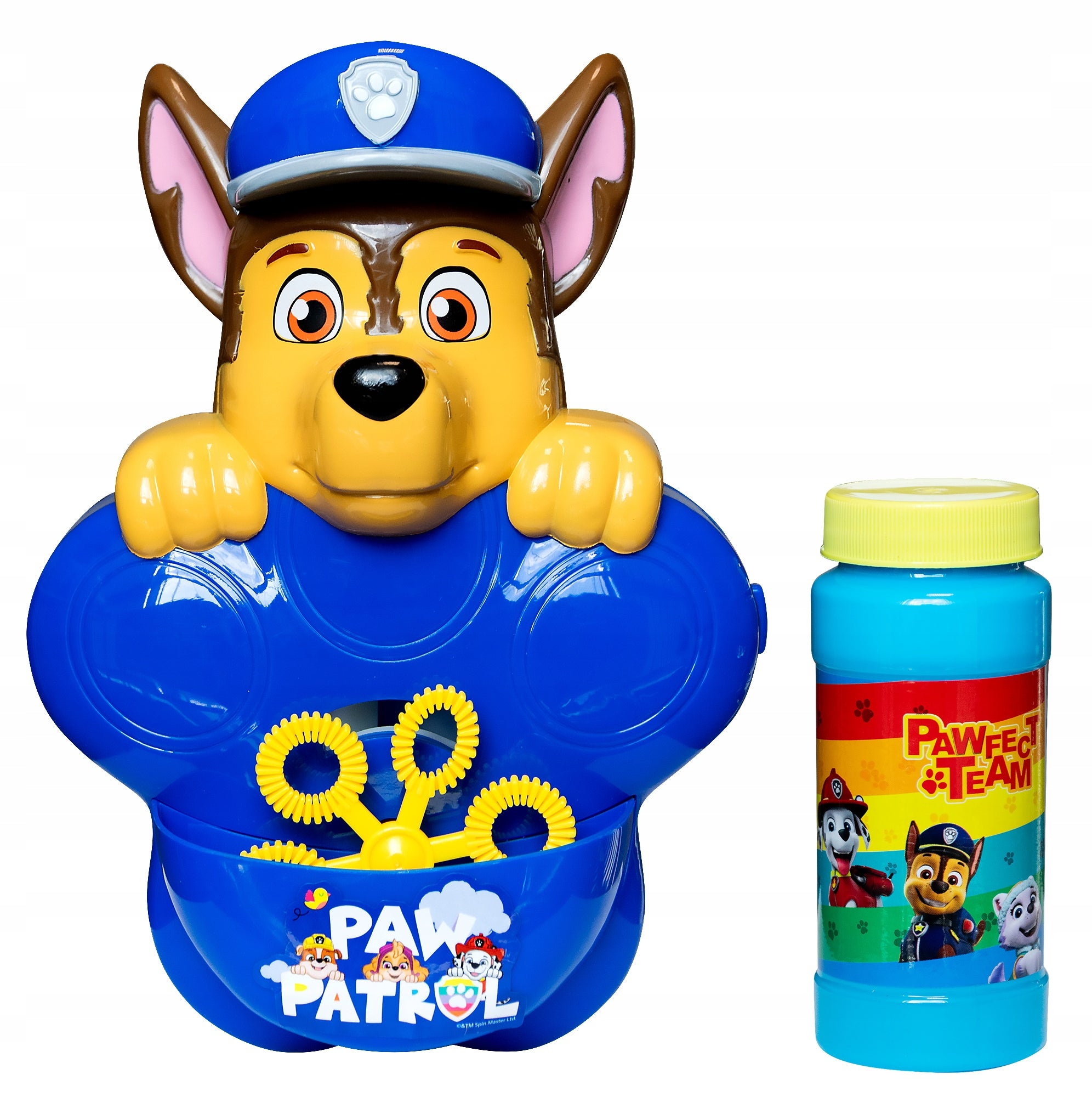 BUBBLE MACHINE WITH LIQUID SOAP BUBBLE GUN +LIQUID 100ML PSI PATROL Manufacturer code 3095
