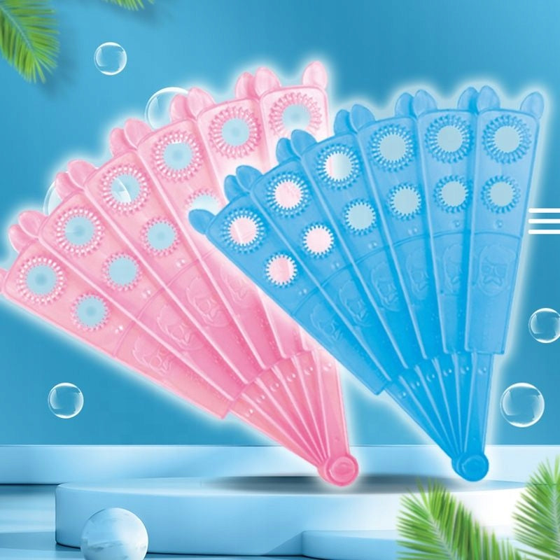 BUBBLE SOAP FAN FOR MAKING SOAP BUBBLES TOY BUBBLE FAN Packaging status original