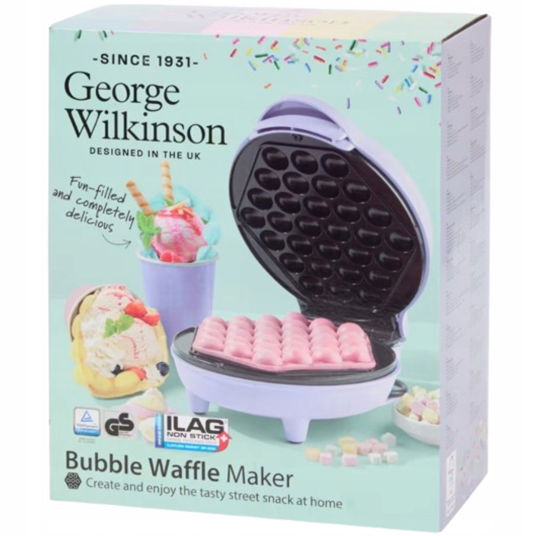 BUBBLE WAFFLE MAKER NON-STICK COATING BLUE Ø18 Manufacturer code George Wilkinson