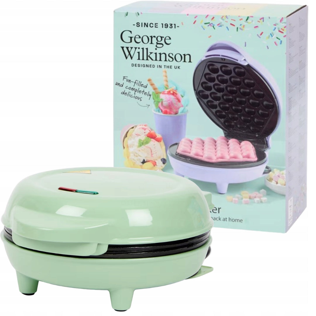 BUBBLE WAFFLE MAKER NON-STICK COATING GREEN Ø18