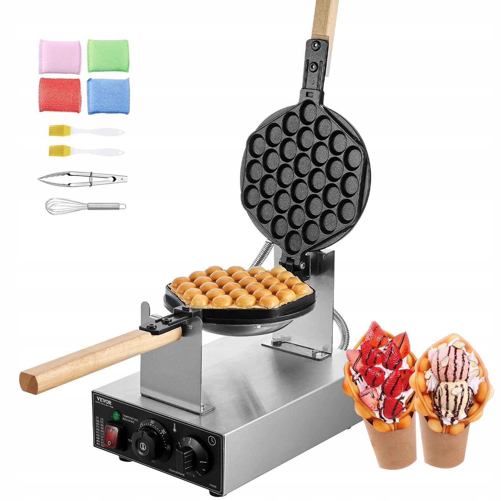 BUBBLE WAFFLE Professional Bubble Waffle Iron Packaging status original