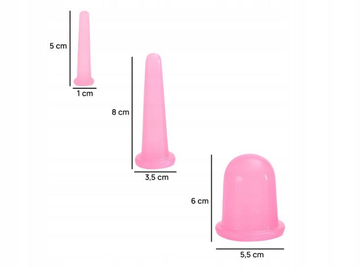 BUBBLES CHINESE SILICONE FOR BODY FACE MASSAGE NECKLINE LIFTING SET 5PCS Manufacturer code SR