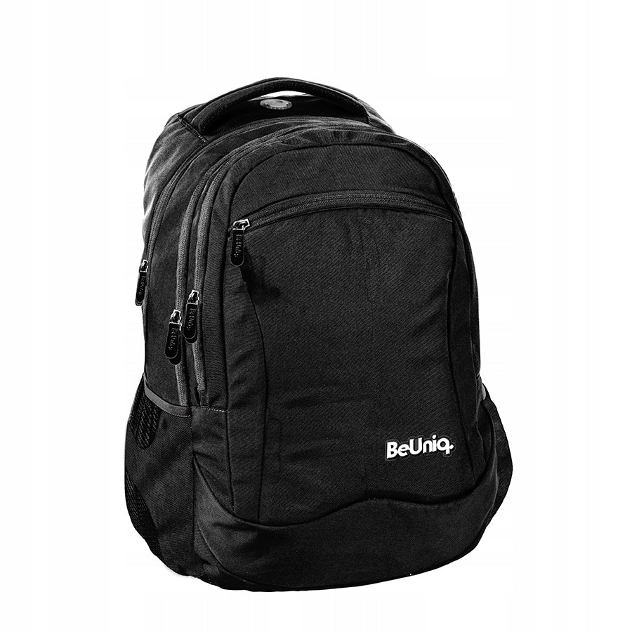 BUBL-2808 BLACK BACKPACK FOR YOUTH SCHOOL PASO BEUNIQ MULTI-CHAMBER