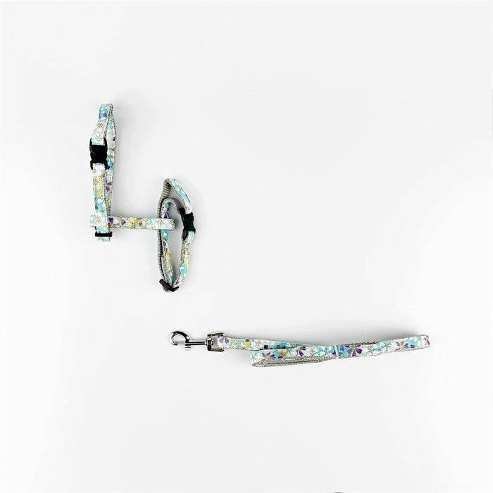 BUBU Cat Lanyard Harness Set 10mm Blue Pattern