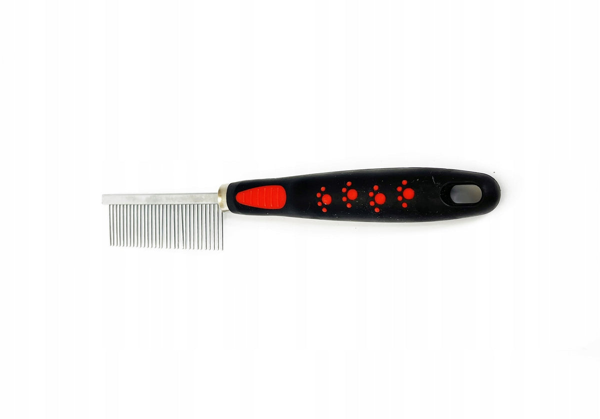 BUBU Comb Red Bone dense short three rows of teeth 3x18,5 cm