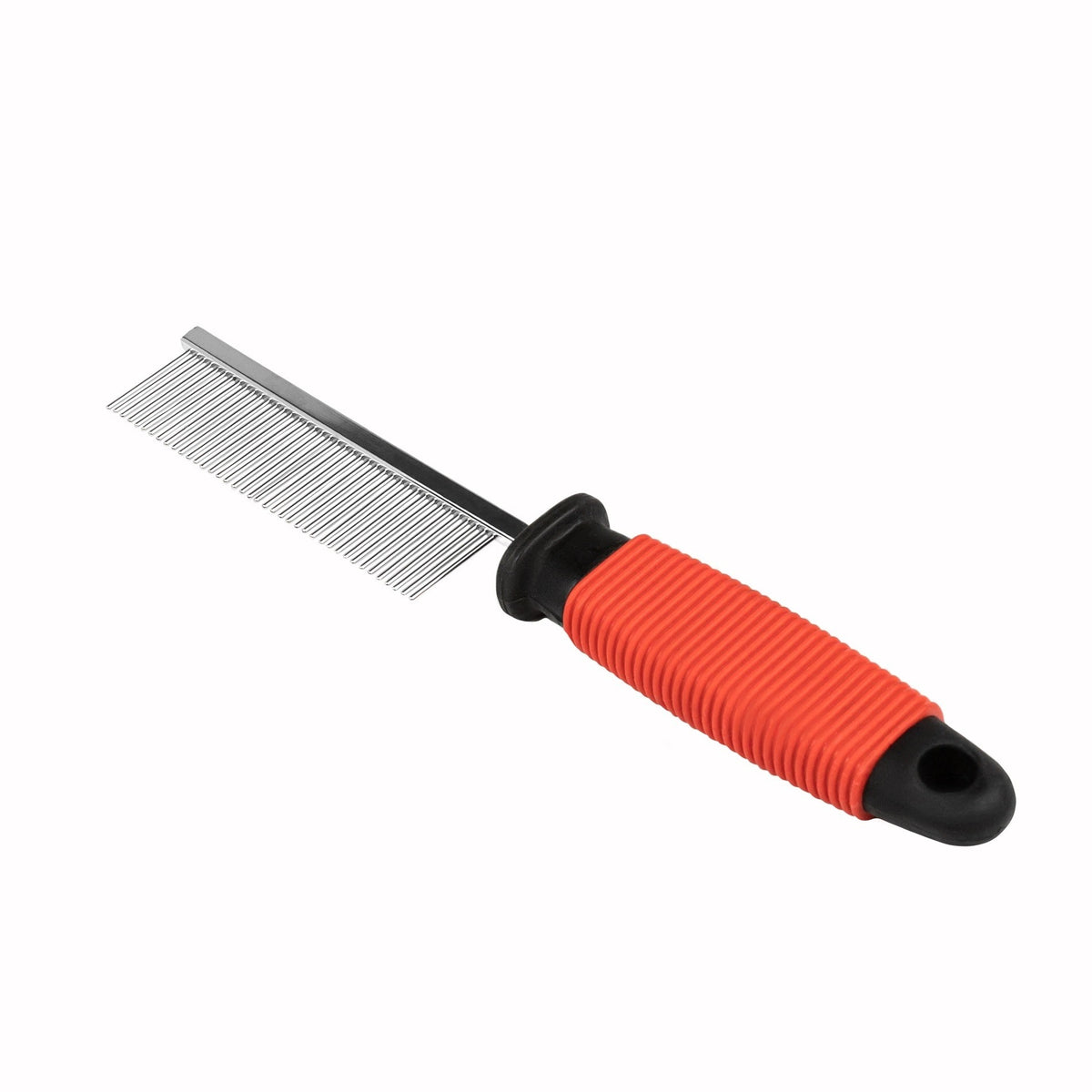 BUBU Metal Comb with Rubber Handle with Iron Teeth with Thread Brand Bubu Pets