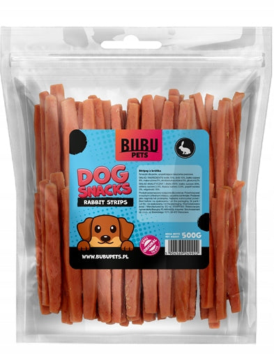 BUBU PETS Dog Treat 500g Soft Striped Bites with Rabbit