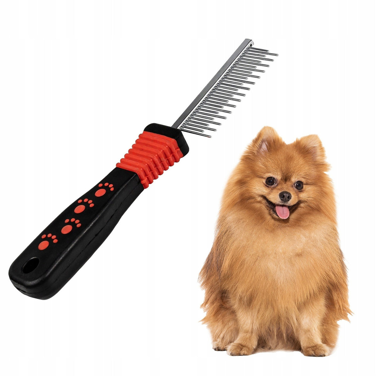BUBU Red Bone Comb Shaped With Short and Long Teeth
