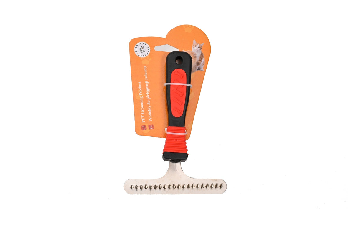 BUBU Single Row Metal Scraper Red-Bone 11x15,5cm