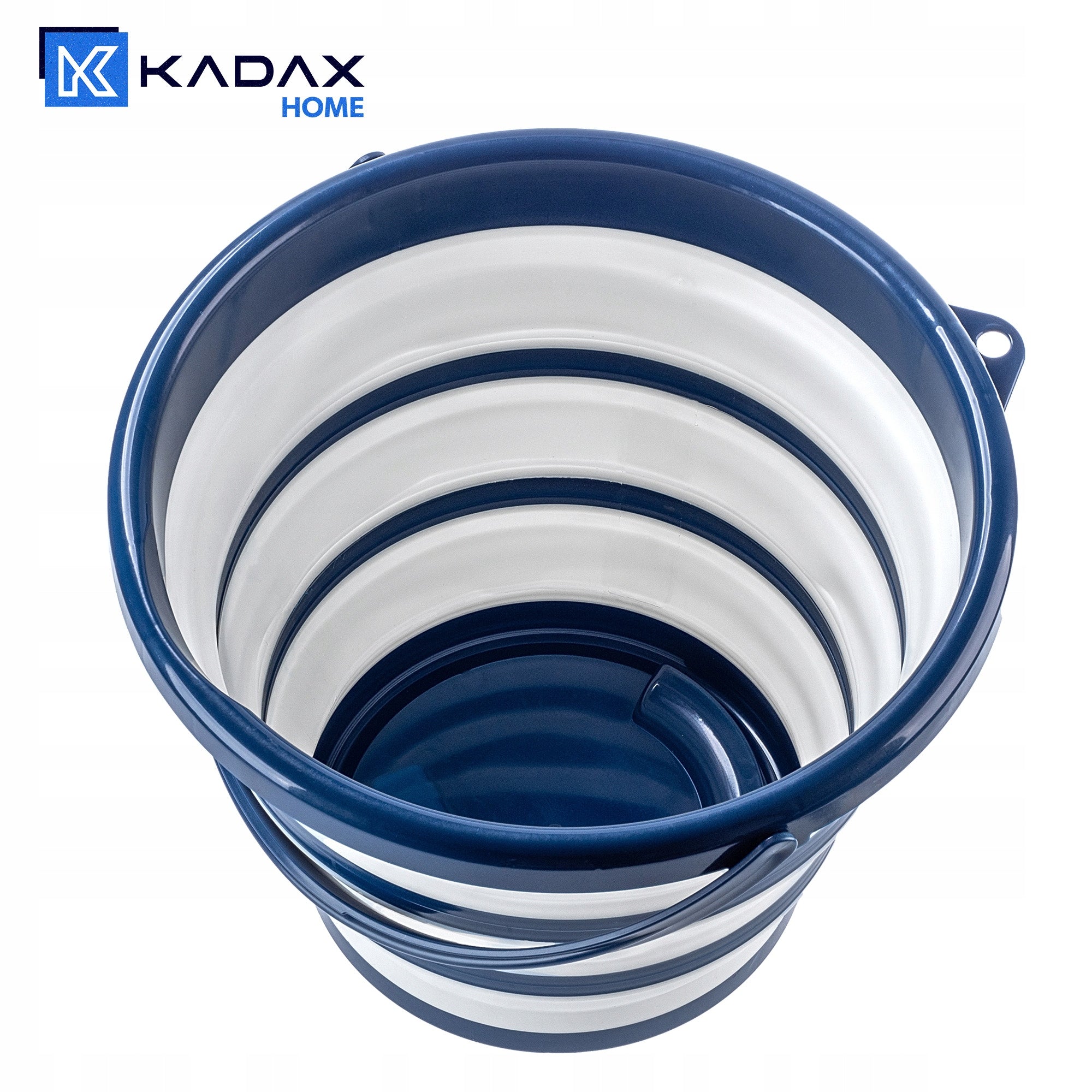 BUCKET 10L FOLDING SILICONE FISHING UNIVERSAL CAMPING Color blue