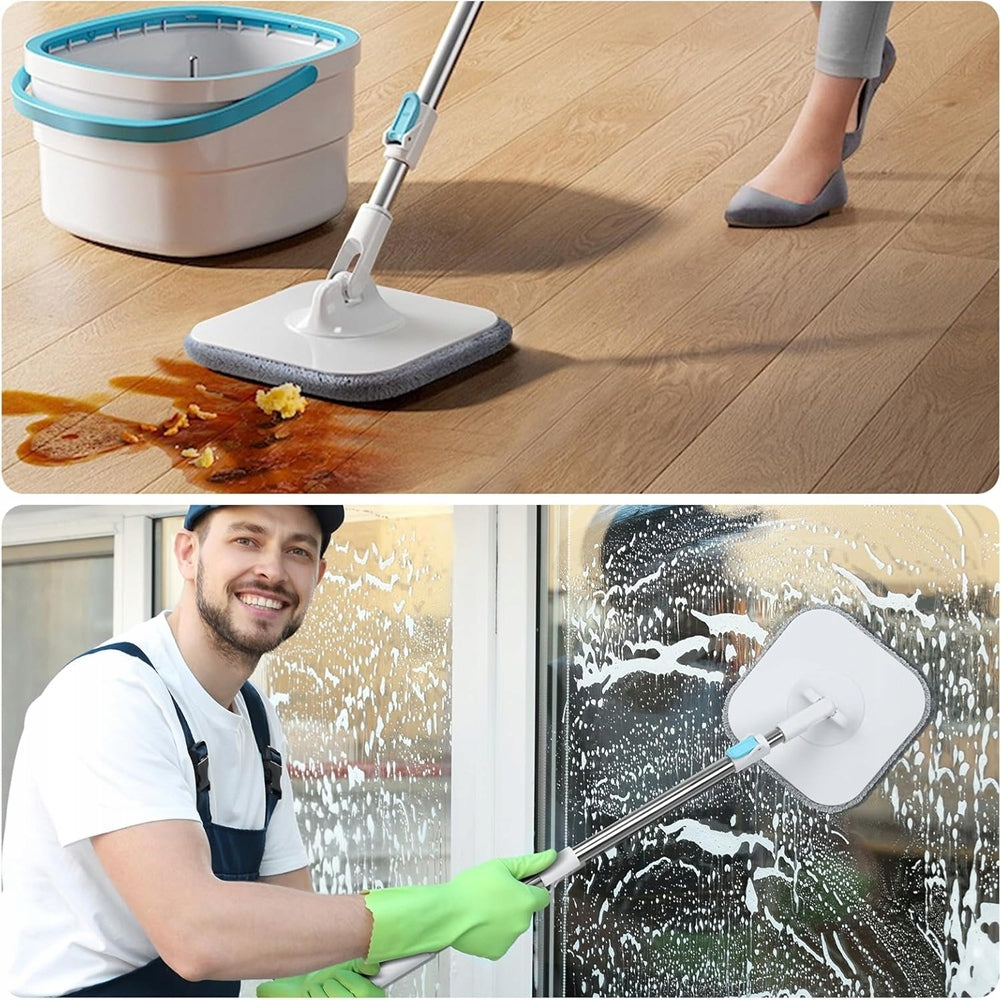 BUCKET AND FLAT MOP 2.5L SEPARATION OF CLEAN AND DIRTY WATER Brand Bedee