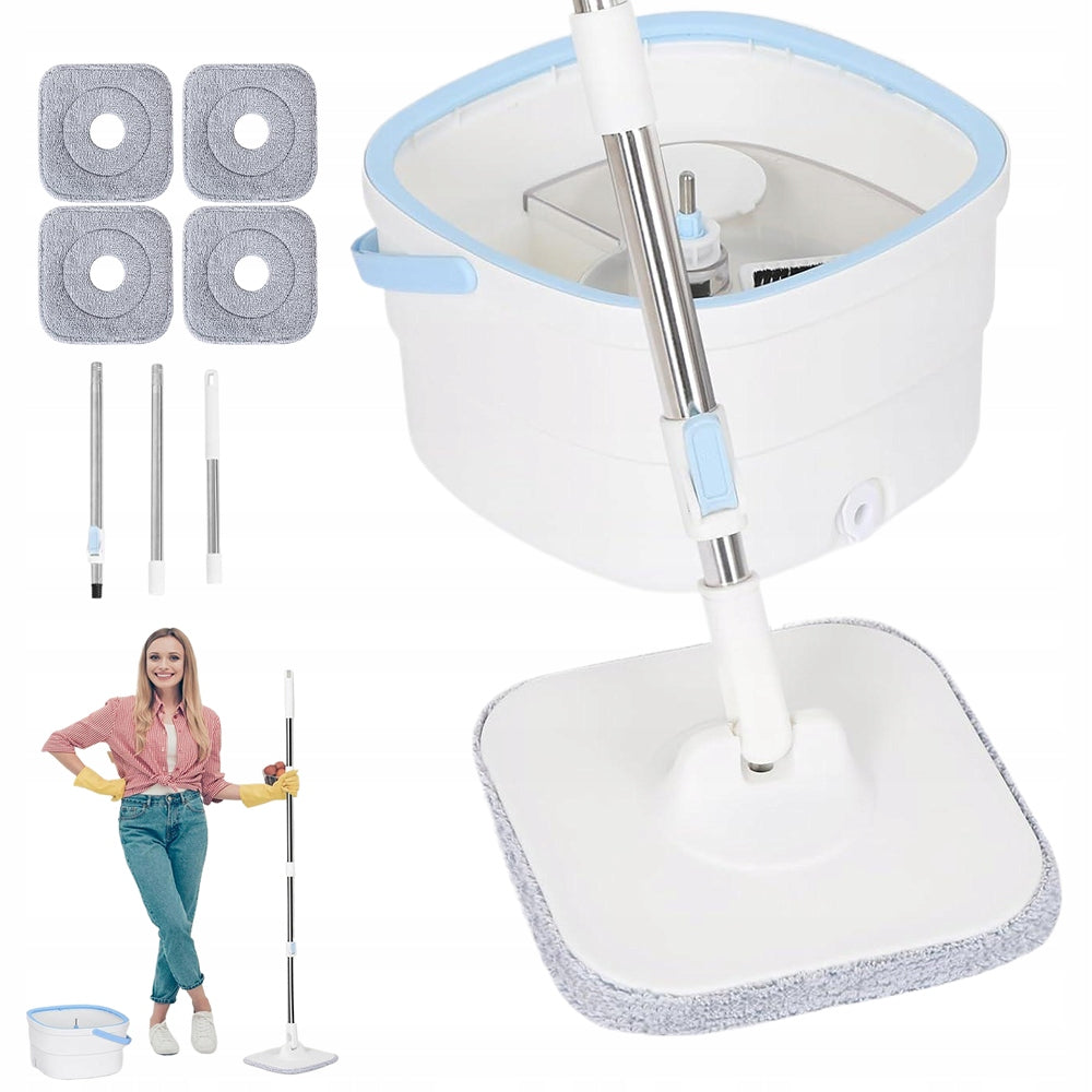 BUCKET AND FLAT MOP 2.5L SEPARATION OF CLEAN AND DIRTY WATER