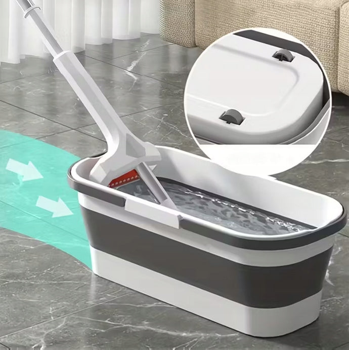 BUCKET ON WHEELS FOLDING SILICONE RECTANGULAR SLIM BOWL FOR MOP WASHING Manufacturer code WANIENKA NA KÓŁECZKACH WIADRO KEMPINGOWE