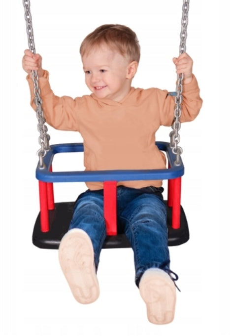 BUCKET SWING FOR GARDEN AND SQUARE TOYS - PN-EN 1176 - CHAINS