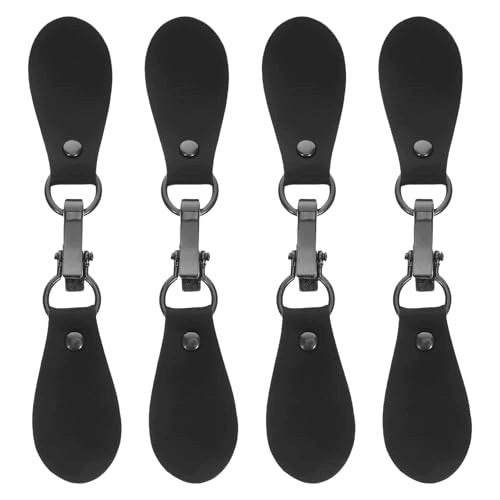 BUCKLES CONNECTING COAT CLIPS WITH HOOKS FOR JACKET SWEATERS BLACK 4 PCS. Brand no brand