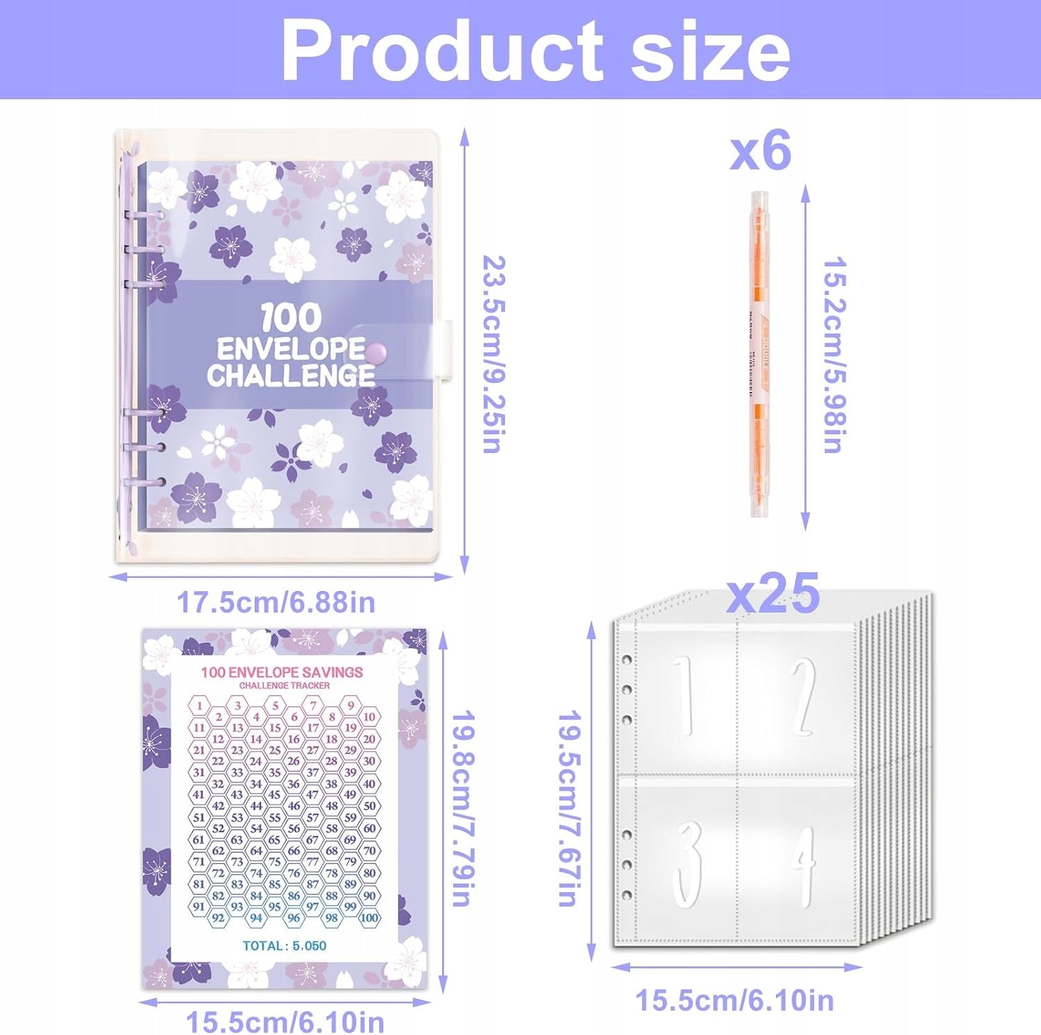 BUDGET BINDER A5 100 ENVELOPES PLANNER ORGANIZER SAVING SET Brand no brand