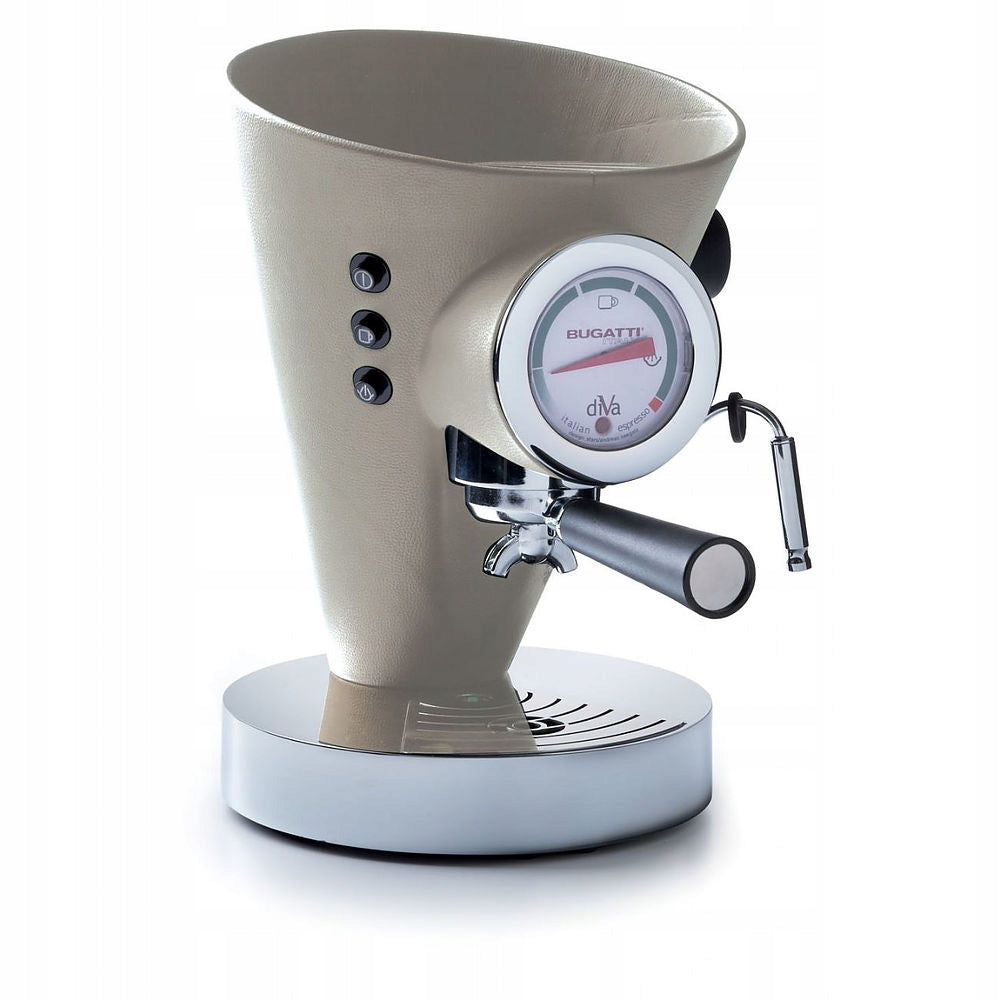 BUGATTI - DIVA Coffee maker in creamy leather Model 15-divabpc