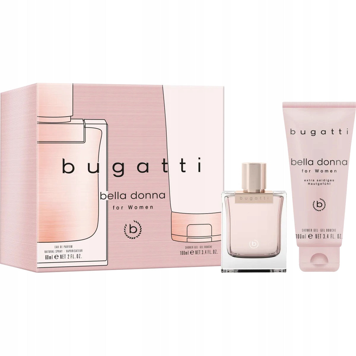 BUGATTI GIFT SET BELLA DONNA WATER EAU DE PARFUM 60+GEL for Lady Manufacturer code 4051395421518