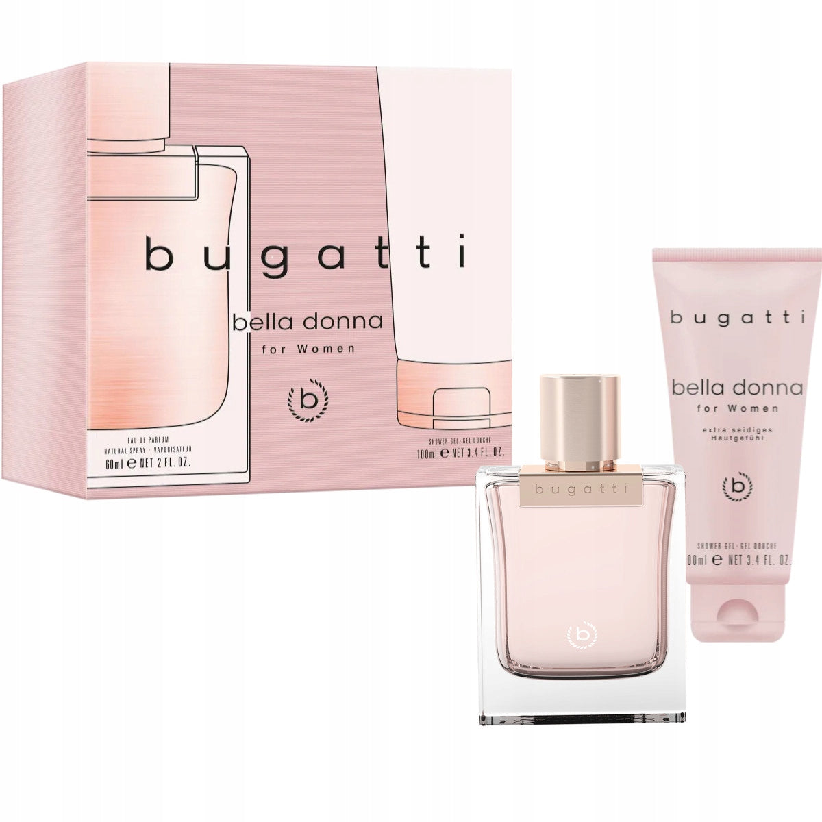 BUGATTI GIFT SET BELLA DONNA WATER EAU DE PARFUM 60+GEL for Lady