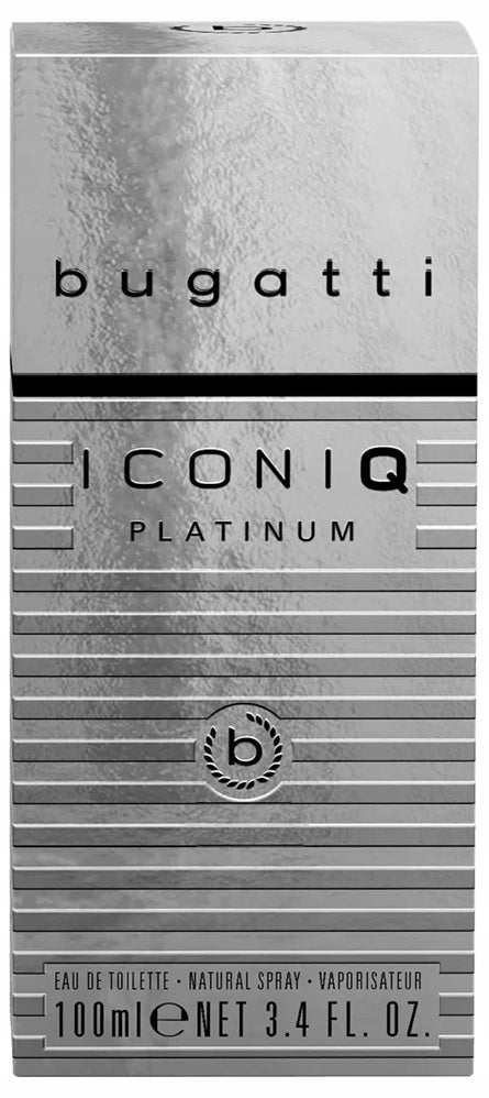BUGATTI ICONIQ PLATINUM Eau de toilette for Men 100ml Packaging status original