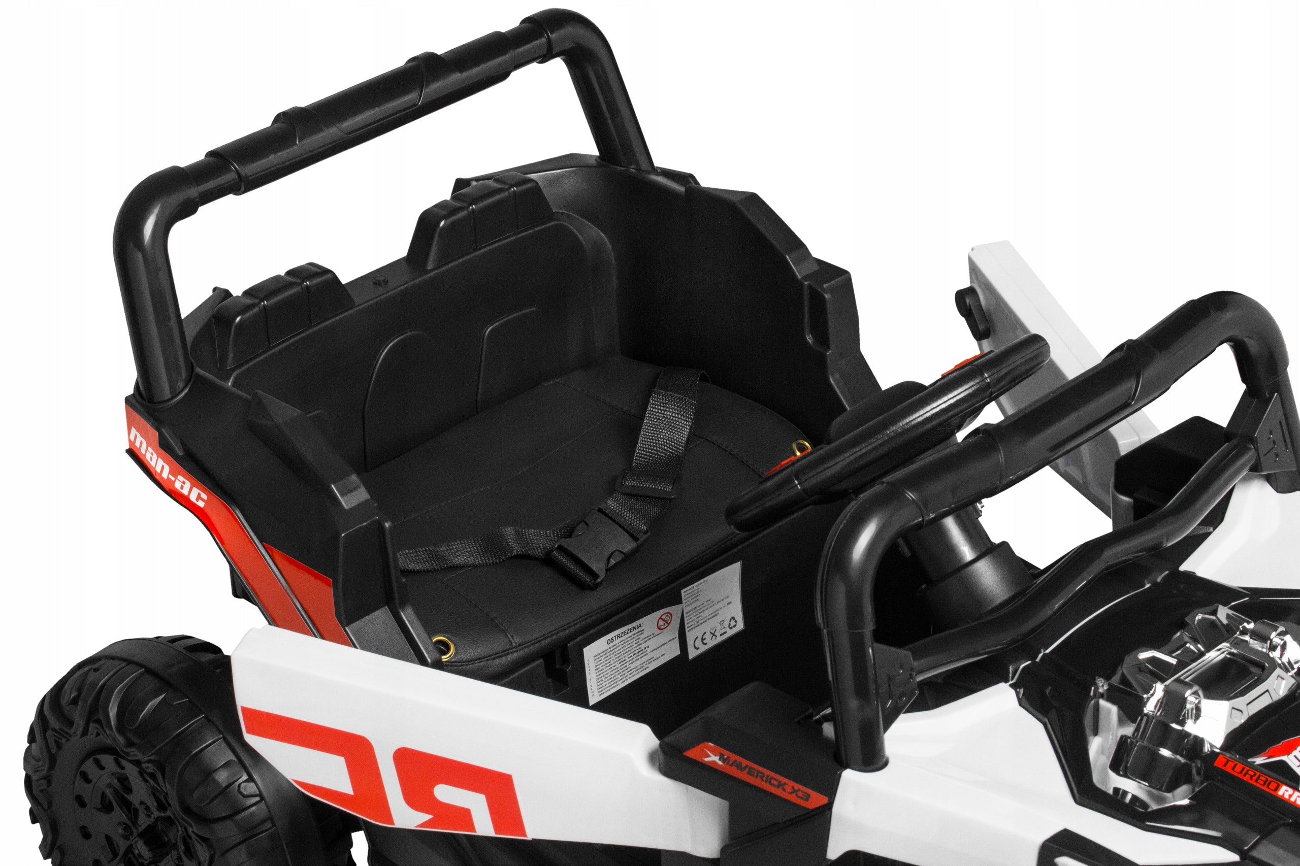BUGGY UTV QUAD Joy4kids 4X45 WAT for battery LED-y Remote control couch leather Maximum load 30 kg