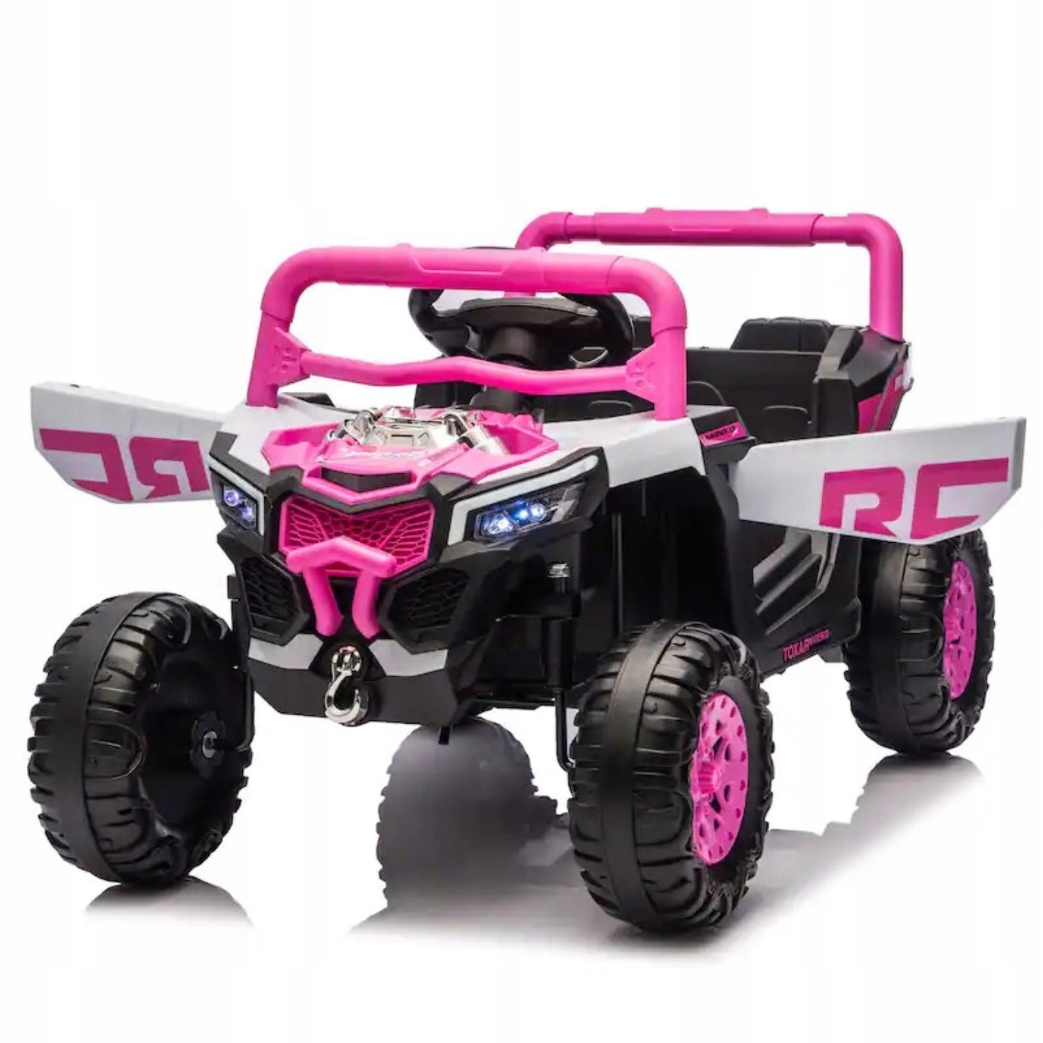 BUGGY UTV QUAD Joy4kids 4X45 WAT for battery LED-y Remote control couch leather Packaging status original