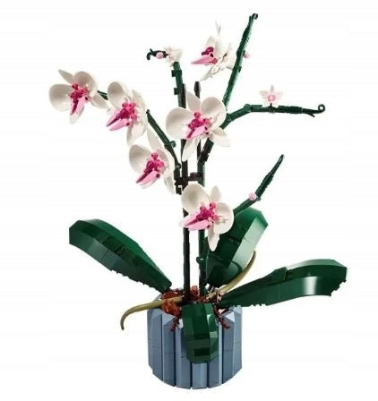 BUILDING BLOCKS PLASTIC ORCHID WHITE FLOWER HIT GIFT Manufacturer code 57324