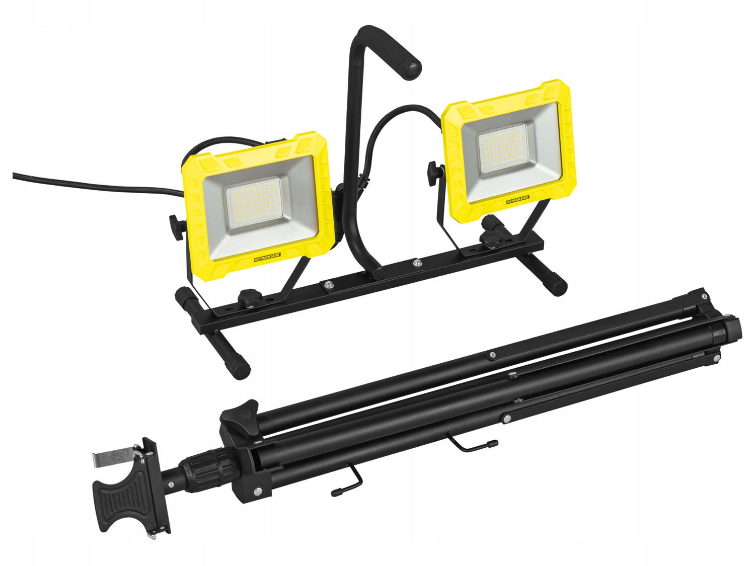 BUILDING HEADLIGHT PARKSIDE LED HALOGENS POWERFUL TRIPOD 2x50 IN PASB 100 A1 Brand Parkside