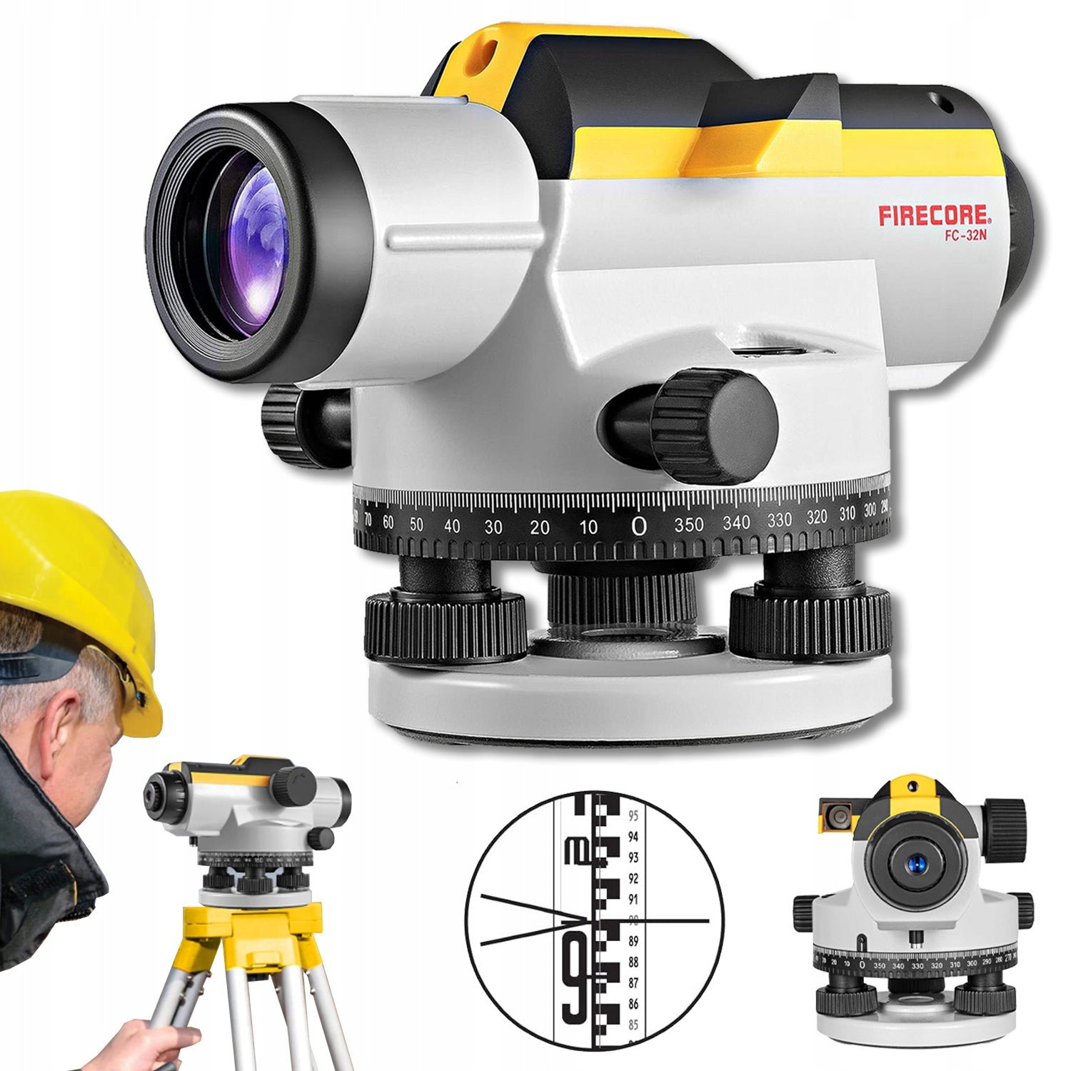 BUILDING OPTICAL LEVELER 32x IP54 FIRECORE + CALIBRATION FOR SURVEYING