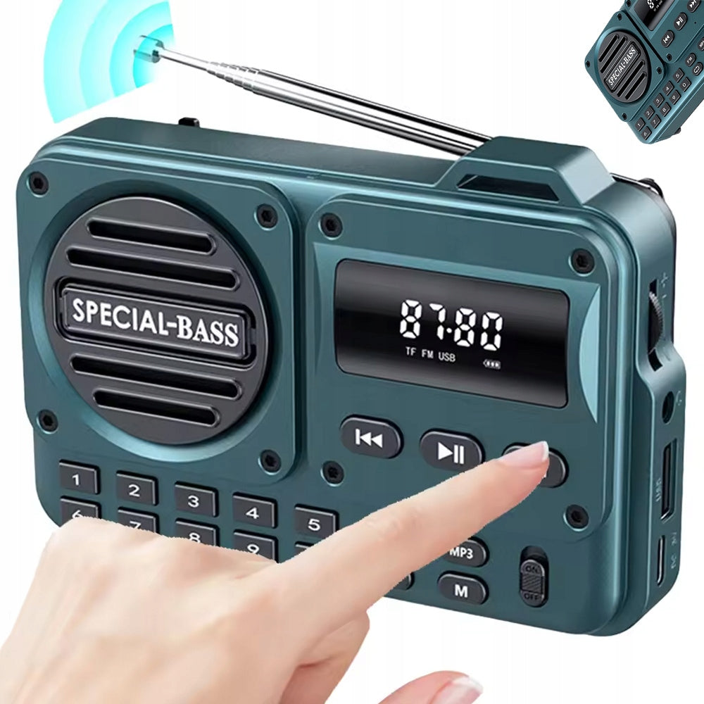 BUILDING RADIO PORTABLE BATTERY OPERATED BLUETOOTH FM KITCHEN ANTENNA 1200mAh Packaging status original