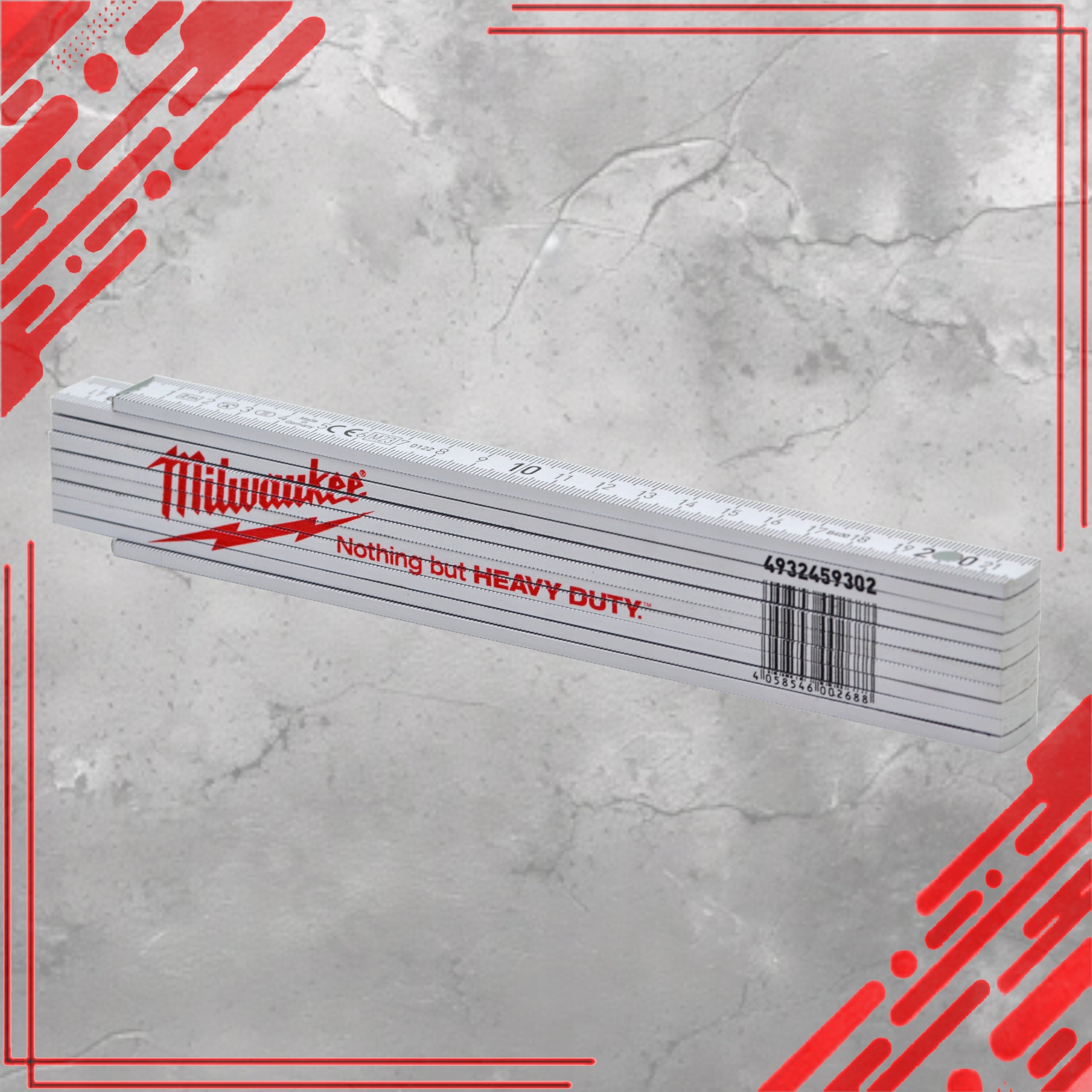 BUILDING RULE MEASURE, FOLDABLE, WOODEN, 2M, DOUBLE-SIDED Brand Milwaukee