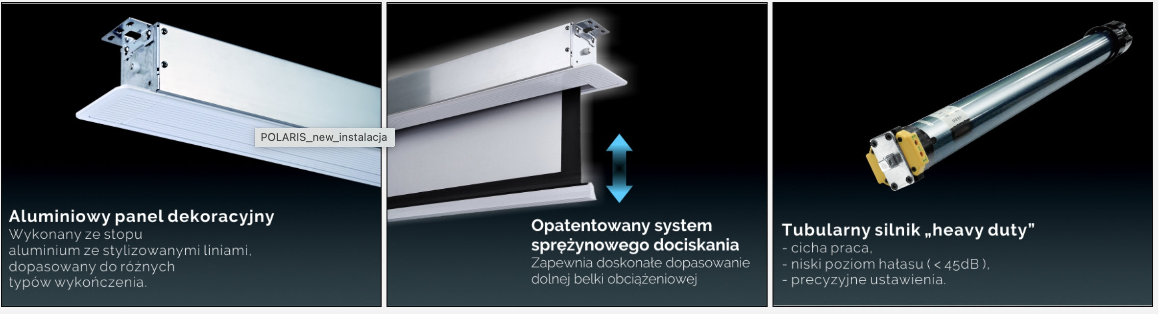 BUILT-IN SCREEN SUPREMA POLARIS LITE 200x125 Brand SUPREMA