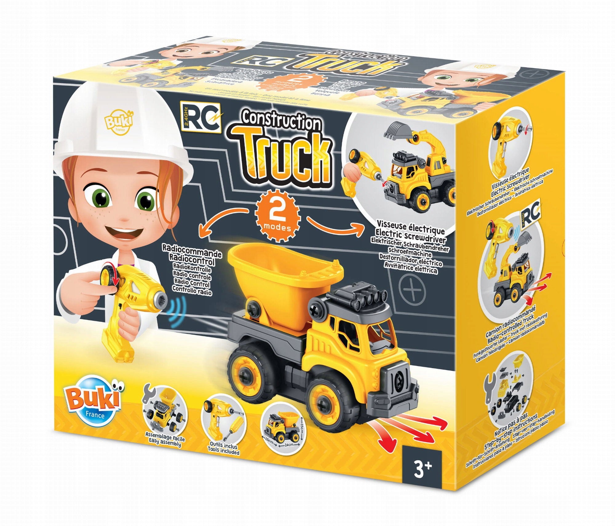 BUKI Remote Controlled Twist Truck with Educational Screwdriver