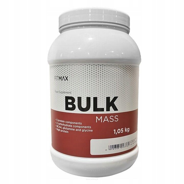 BULK MASS Gainer CARBOHYDRATE PROTEIN BCAA L-Glutamine 1050g Weight