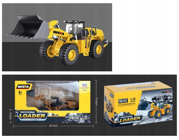 BULLDOZER EXCAVATOR BULLDOZER METAL TOY 1:60 Manufacturer code 1813